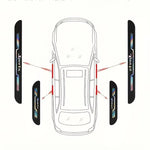 4pcs Car Anti Scratch Door Sill Protector Sticker Strip Car Threshold Protection Bumper Film Sticker for Car SUV Pickup Truck