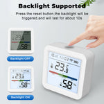 Tuya ZigBee3.0 Smart Home Temperature Humidity Sensor with Backlight LCD Display Voice Control with Alexa Google Home and Tuya Zigbee3.0 Hub Required