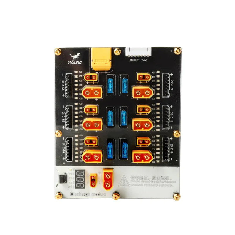 LinkMejor Thor 6 Port Lipo Battery Balance Charger Board Pro 40A XT60 XT30 Plug 2-6S Integrated with Lipo Discharger for IMAX B6