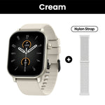 [2025World Premiere]LinkMejor GTS 3 GPS 2.01inch HD Screen 3ATM Waterproof bluetooth Call Heart Rate Blood Oxygen Monitor Sleep Monitoring Stress Tracking Breathing Exercise HRV Function Women's Headlth Multi-sport Modes Smart Watch