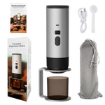 Comfook Portable Capsule Coffee Machine Support Capsules & Powder Brewing Coffee Maker with Digital Display 7800mAh Battery