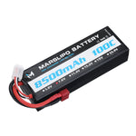 LinkMejor 7.6V 8500mAh 100C 2S Lipo Battery T Plug for RC Car