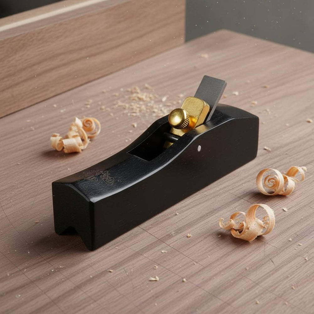 Ebony Corner Plane 0-5mm Adjustable Chamfer Hand Planer for Woodworking Edge Trimming