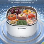 Ultrasonic Vegetable Washing Machine Fruit Dirt Cleaning Household Food Washer Pesticide Residue Washer Fruit Purifier Basket