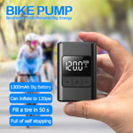 LinkMejor AP02 Handheld Smart Wireless Portable Bike Pump Digital Display 60W Brushless Motor 1300mAh Battery 120PSI High Speed Inflation