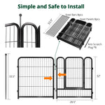 PawGiant Dog Playpen Designed for Indoor Use, Dog Pen with Rubber Pads for Small Medium Dogs Puppy Inside