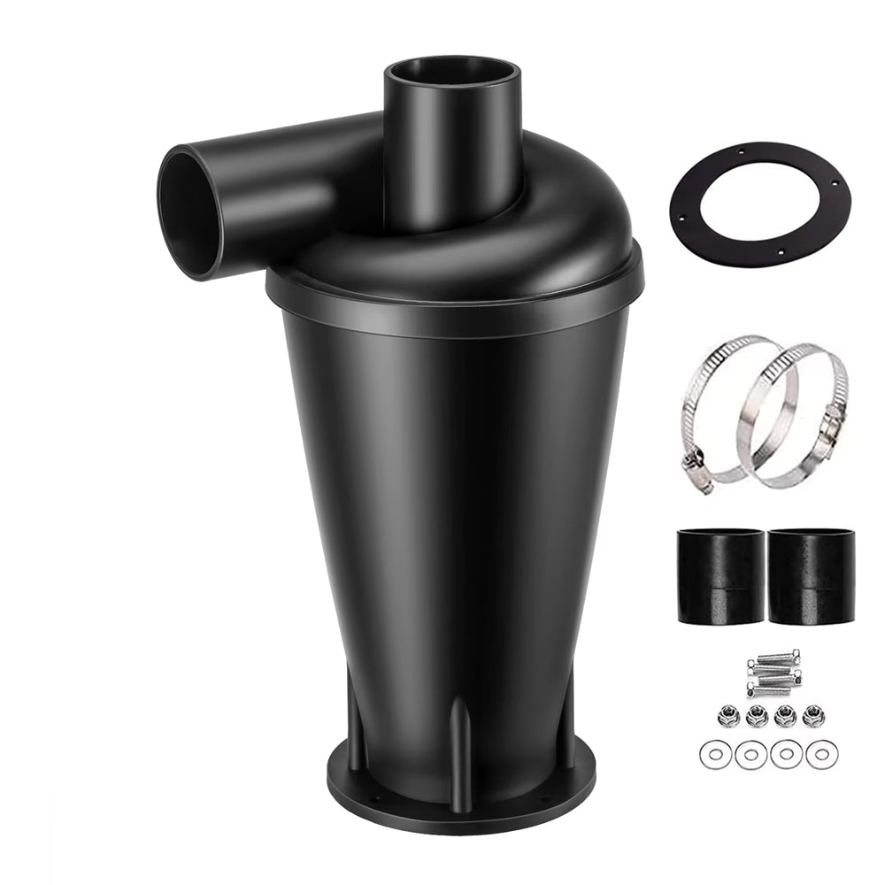 Third Generation Turbocharged Cyclone Dust Collector With Flange Base 90-99% Efficiency ABS 174-280 m3/h 750W 50 mm Inlet/Outlet Vacuum Separator For Industrial And Household