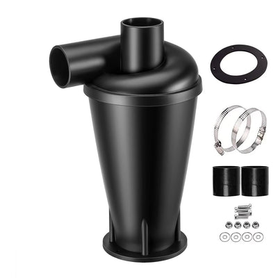 Third Generation Turbocharged Cyclone Dust Collector With Flange Base 90-99% Efficiency ABS 174-280 m3/h 750W 50 mm Inlet/Outlet Vacuum Separator For Industrial And Household