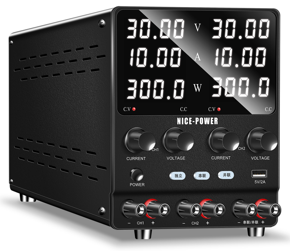LinkMejor SPS-2KD Dual-Channel DC Power Supply Series Parallel Independent Triple Output Function Bench Power 120V 60V 30V