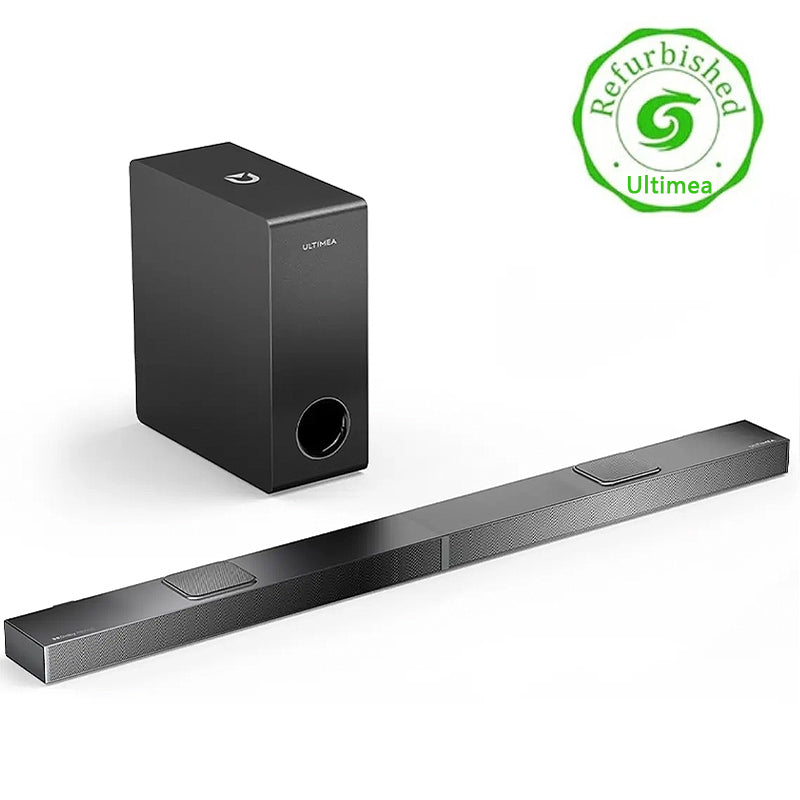 [US/UK Direct] Refurbished ULTIMEA Nova S70 3.1.2 Soundbar 390W True Dolby Atmos Soundbar BassMax 4K Dolby Vision HDR Passthrough 3EQ Modes Wired Speaker Subwoofer