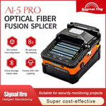 SignalFire AI-5 Pro Optical Fiber Fusion Splicer 6 Motors Core Alignmen 8s Splicin Automatic FTTH Splicing Machine