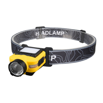 LinkMejor LED Sensor Headlamp Clip Cap Light USB Rechargeable Head Flashlight Built-in Battery for Fishing Camping