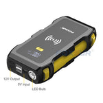 LinkMejor 39800mAh Jump Starter Power Bank 12V Car Emergency Startup Power Supply 5V/2A With LED Light