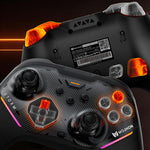 LinkMejor Gale 2 Tri-mode Wireless Gaming Controller TMR Electromagnetic Joysticks 2000Hz Polling Rate Hall Effect Linear Trigger Mechanical Buttons Gamepad for PC Switch Steam