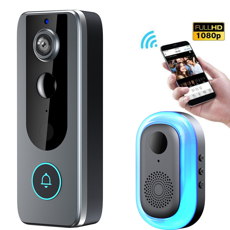 M20 1080P Tuya WiFi Video Doorbell 155° Wide Viewing Intelligent Night Vision 2-way Audio IP65 Waterproof APP Remote Monitoring HD Visual Door Bell Supports PIR 4000mAh Battery