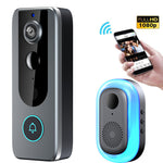 M20 1080P Tuya WiFi Video Doorbell 155° Wide Viewing Intelligent Night Vision 2-way Audio IP65 Waterproof APP Remote Monitoring HD Visual Door Bell Supports PIR 4000mAh Battery