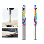 1 pc Single Flute O-Flute Carbide Router Bit 1/4'' Blade Diameter for CNC Router Micro Milling Machine Wood Timber MDF Synthetic Board Laminate