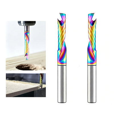 1 pc Single Flute O-Flute Carbide Router Bit 1/4'' Blade Diameter for CNC Router Micro Milling Machine Wood Timber MDF Synthetic Board Laminate