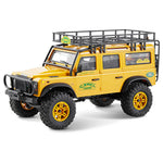 LinkMejor FCX24M RTR 1/24 2.4G 4WD RC Car for Land Rover Camel Trophy Edition Rock Crawler Off-Road Climbing Truck Two Speed LED Lights Vehicles Models Oil Filled Shocks Toys