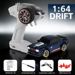 LinkMejor FQD61 FQD62 1/64 4WD Drift RC Car W/ Gyroscope Magnetic Charging Full Scale Remote Control Vehicle Model RTR