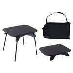 Xmund Plastic Folding Camping Table 40kg Load Capacity 1.85kg Lightweight Portable Dual Height Adjustable ABS Aluminum Alloy Picnic Side Table Outdoor Beach Desk