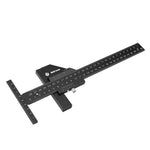 Doctorwood Multifunction Inch and MM Woodworking Scriber Gauge Aluminum Measuring Marking Framing Ruler Tool for Carpentry