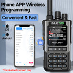 LinkMejor BJ-8300 10W Multi Band Handheld Radio bluetooth Programmable NOAA Weather Alert Spectrum Analyzer SW MW LW AM SSB CB Transceiver Two-way Radio Walkie Talkie