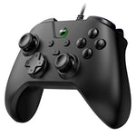 G4 Wired Gaming Controller 1000Hz Polling Rate Carbon Film Joystick Dual Vibration Turbo Gamepad Compatible with Switch PC Android