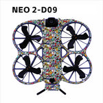 LinkMejor Waterproof PVC Stickers Drone Body Skin Protective Arm Remote Control Protector for DJI NEO 2 RC Drone