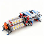 LinkMejor Tech Building Blocks 6-speed Gearbox with Reverse Gear V16 Engine Model DIY Assembly Kit Brick Christmas Gift