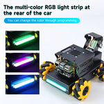 Yahboom Raspberry Pi 5 AI Vision Robot Car 4WD Mecanum Robot Car Omnidirectional Raspbot V2 2DOF PTZ Python Programming ROS2-Humble