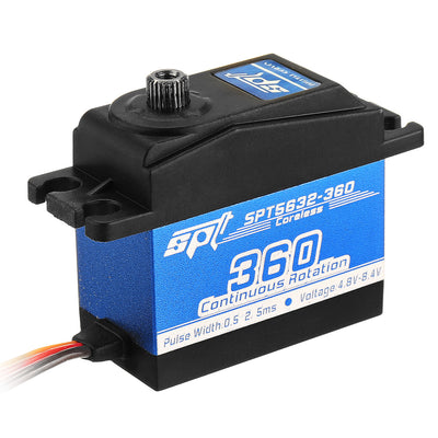 LinkMejor Servo SPT5632-360 Coreless Digital Servo Metal Gear Lager Torque Linear Change For RC Robot