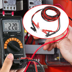 Dual Ended Crocodile Alligator Clips 15A Test Lead Wire Cable 3.3 ft with Copper Clamps Electrical Testing Accessories