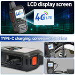 2Pcs AIRITON AI-300 4G LTE Long Range Walkie Talkie Unlimited Distance Type-C Charging Clear Sound Noise Cancellation Portable Two Way Radio