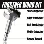 Forstner Drill Bit Set High Carbon Steel Woodworking Tools 5pcs 15mm 20mm 25mm 30mm 35mm Self Centering Hole Saw Wood Plastic Plywood Round Shank Precision Cutting