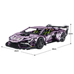 LinkMejor 10653 for Revuelto MOC Technology 1/10 Creative Supercar Model Building Block Remote Control Car 2074Pcs City DIY Brick Adult Toy Gift