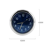 Car Dashboard Decoration Clock High Precision Quartz Clock with Night Glow Alloy Car Clock Watch