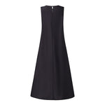 LinkMejor Ethnic Style Women's Dresses Holiday Summer Round Neck Sleeveless Printed Beach Sundress
