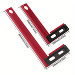 200mm/300mm Carpenter L Shaped Metric Square Right Angle Ruler Hole Positioning Scribing Ruler Layout Measuring Tool