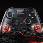 LinkMejor Y7 Tri-mode Wireless Gaming Controller with Hall Joysticks and Triggers 1.44 Inch Interactive Screen 4 Programmable Back Buttons Six-Axis Ergonomics Design for PC Switch iOS Android