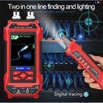 AV TOOLTOP ET636/ET638 Cable Tester and Multimeter 3.2-Inch Color Screen DCV ACV DCA ACA Resistance Capacitance Frequency Rechargeable Battery