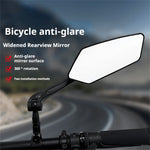 LinkMejor 1 Pair Bicycle Rearview Mirror 360° Rotation Anti-glare HD Wide Range Bike Handlebar Reflector Mirror for MTB Motorcycle E-bike