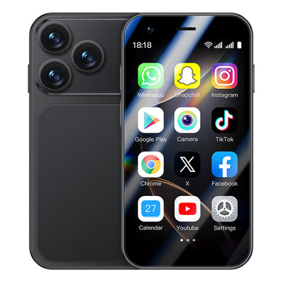 LinkMejor A17 Mini 3.0-Inch Android 8.1 2GB RAM 16GB ROM Dual SIM Unlocked Mobile Phone 2MP Camera Facial Recognition 3G  Quad Core Type-C Smart Mobile Phone