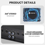 Andeman 4-Channel Car Amplifier 7800W Peak Power 264.41W RMS 12V-13.8V High Performance Audio Amplifier