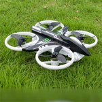 LinkMejor H132 WiFi FPV with HD Camera Optical Flow Hover Brushless Grid Full Protection Neon Colorful Child Gift RC Toys Drone Quadcopter RTF