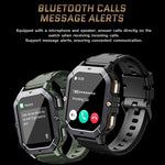 LinkMejor C28 2.02-inch HD Screen 410mAh Battery bluetooth Call Heart Rate Blood Pressure Blood Oxygen Monitor Sleep Monitoring Stress Detection Cycle Tracking Multi-sport Modes Music Playback 1 ATM Waterproof Smart Watch
