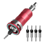 Multifunctional Countersink Drill Bits Adjustable Depth Aluminum Limit Ring High Precision Carbon Steel Bits Woodworking Tools 4 Sizes Drill Bits