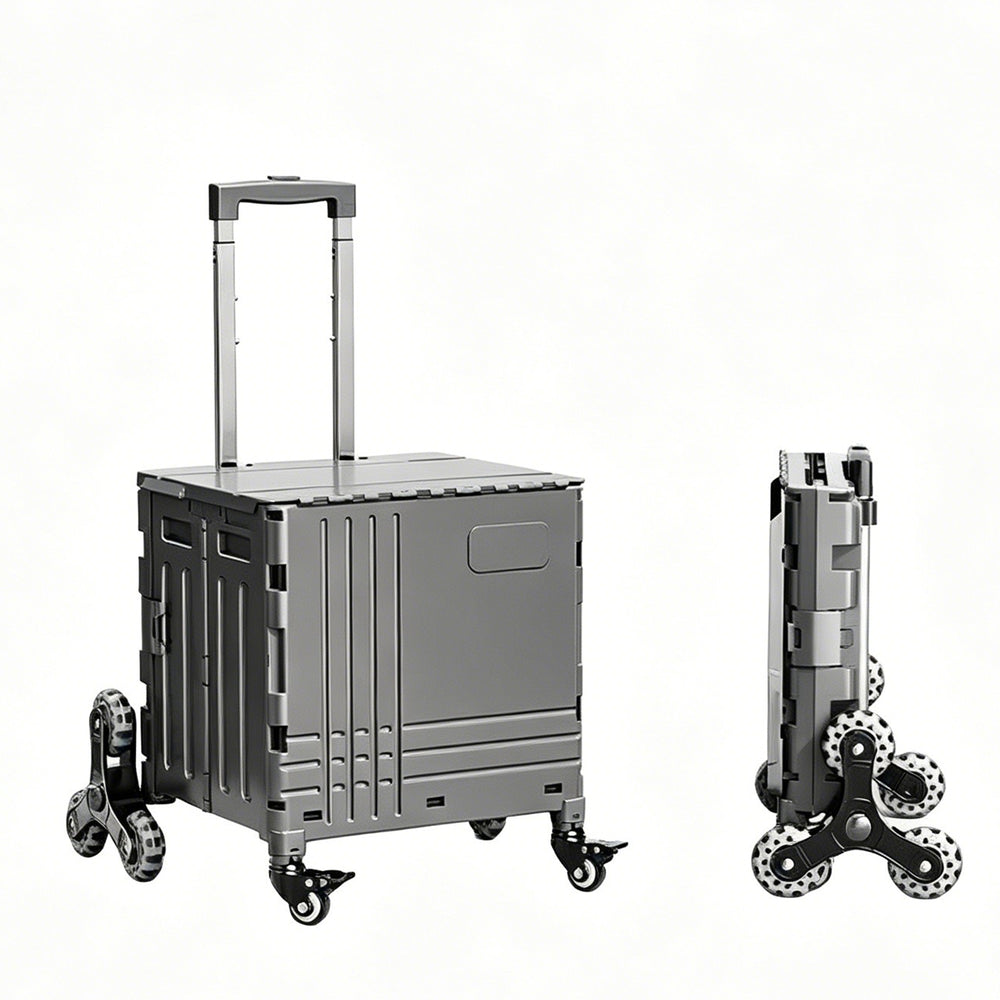Xmund Portable Hand Pulling Shopping Cart With Smooth Wheels Vegetable Buying Cart Miniature Trolley for Home Use And Market with Retractable Handle
