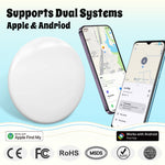 LinkMejor Xtag11 Anti-lost Tracker 75 dB Long Ring Dual System IPX5 Waterproof Bluetooth GPS Mini Smart Tag for iOS Phone Keys Wallet Suitcase Luggage Bags