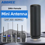 LinkMejor AR-243 SMA-Female Mini Antenna UHF 400-480MHz Short Small Antenna for Walkie Talkie Baofeng BF-888S UV5R UV-21 PRO